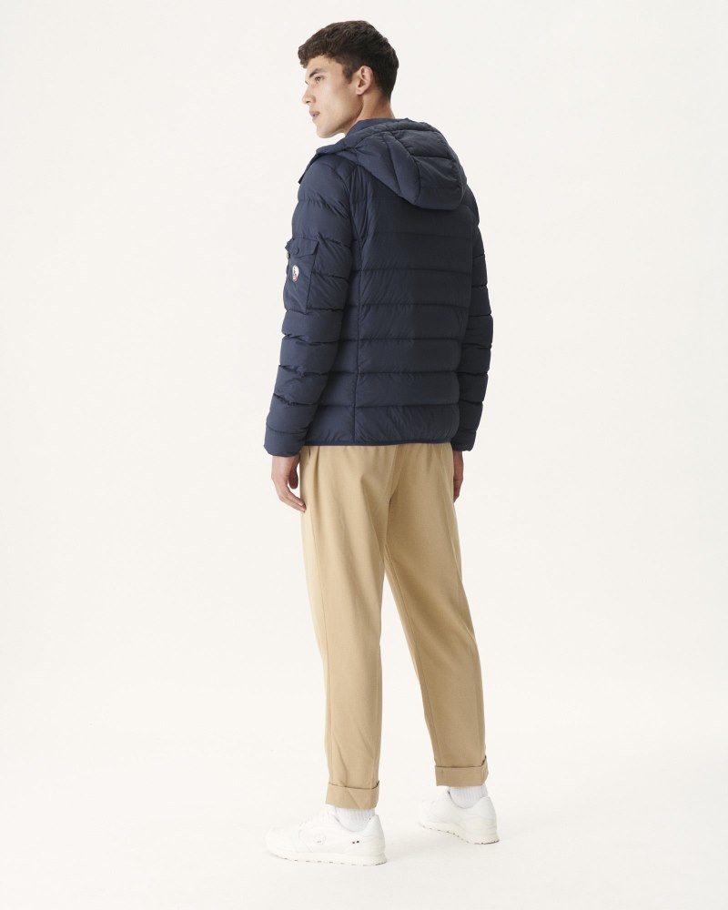 JOTT Adrien Great Cold Hupullinen Miesten Pehmustetut Takit Laivastonsininen | AEQ-1544