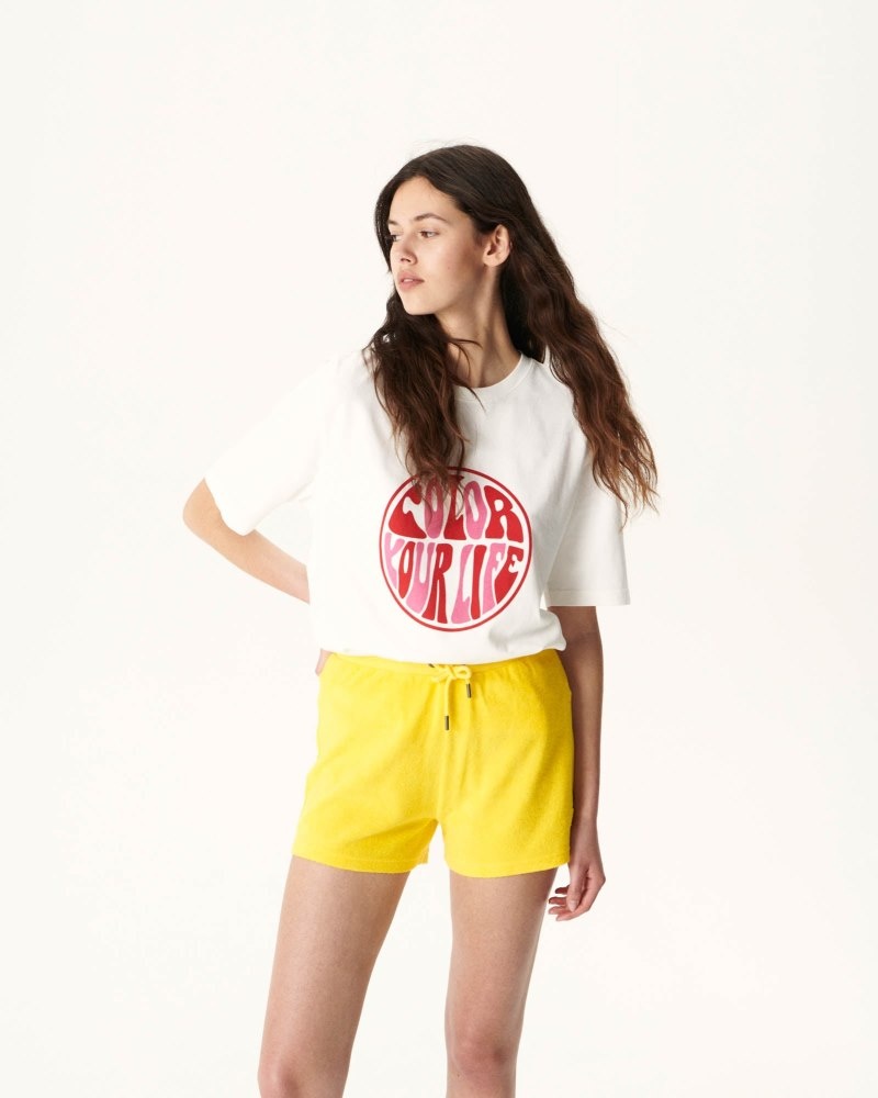 JOTT Alicante Terry Naisten Shortsit Sitruuna | LXB-4384