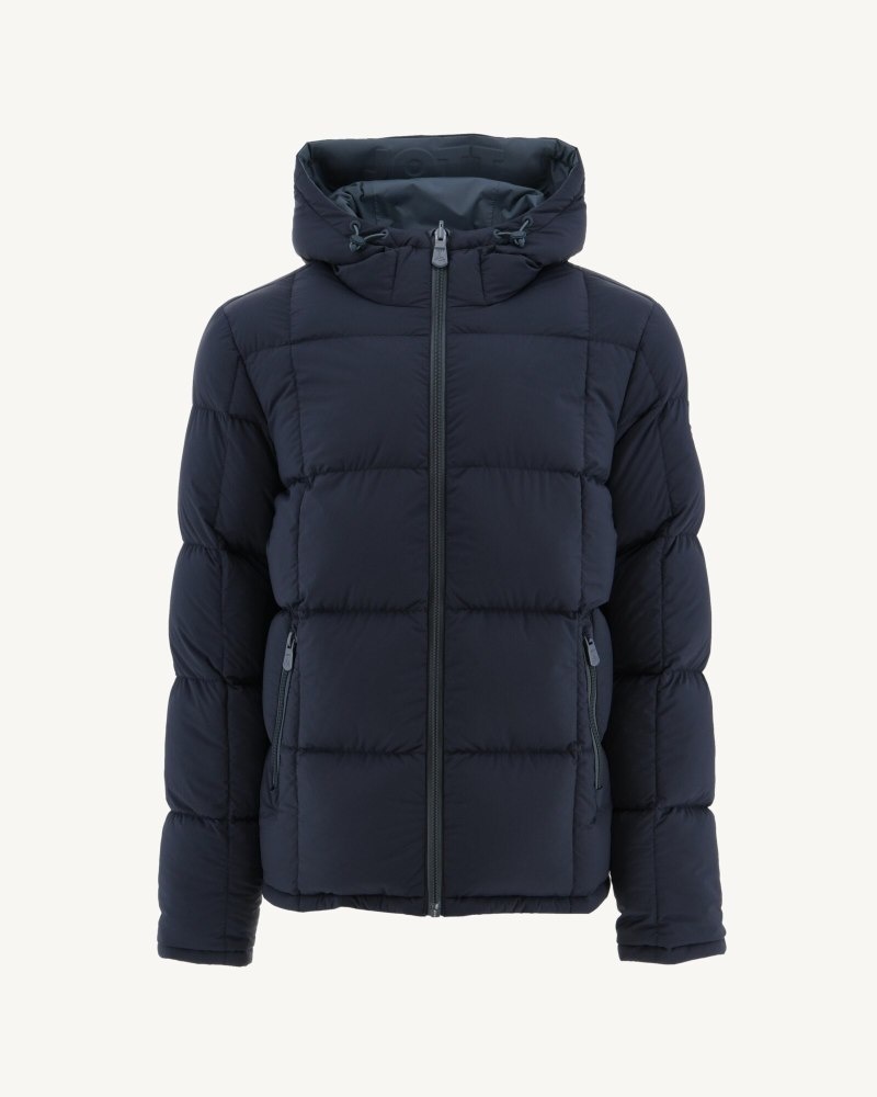 JOTT Aspen Great Cold Reversible Hupullinen Miesten Untuvatakki Laivastonsininen Sininen | UHK-2536