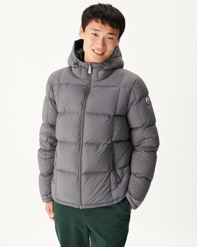 JOTT Aspen Reversible Great Cold Hupullinen Miesten Untuvatakki Mustat Syvä Harmaat | XKB-2375