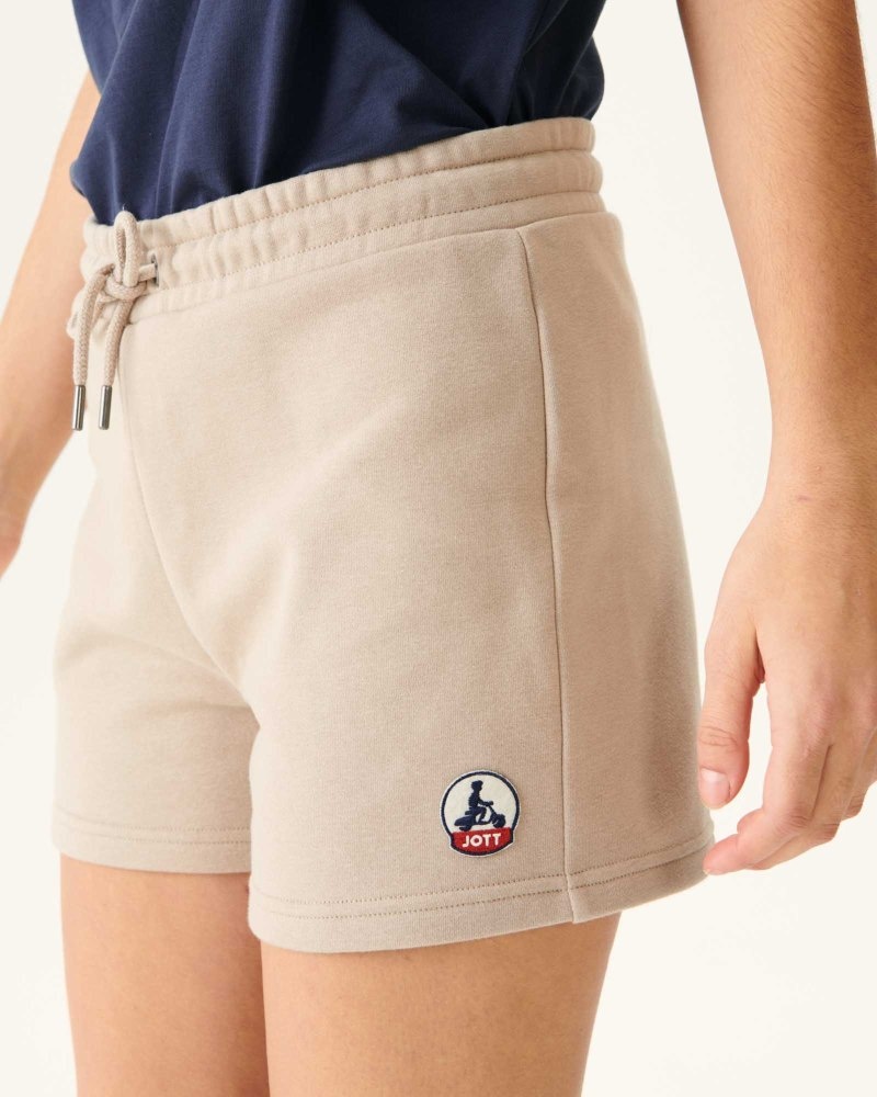 JOTT Barcelona Organic Puuvilla Naisten Shortsit Beige | NLP-1342