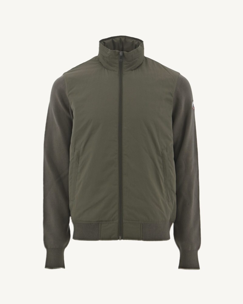 JOTT Bardenas Bi-material Hupullinen Miesten Takki Oliivinvihreä | KET-7170