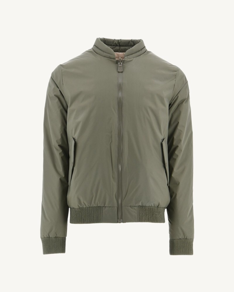 JOTT Bombay Reversible Miesten Untuvatakki Oliivinvihreä Beige | QSO-9649