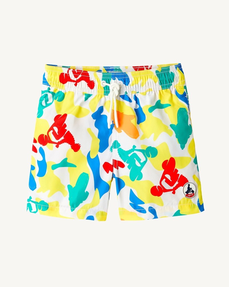 JOTT Cassis Multicolored Camo Lasten Swim Shorts Tummansininen | VYF-4142
