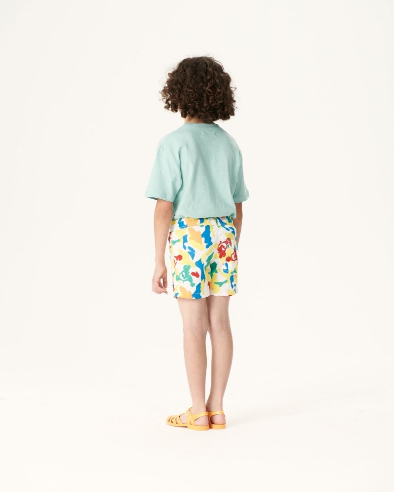 JOTT Cassis Multicolored Camo Lasten Swim Shorts Tummansininen | VYF-4142