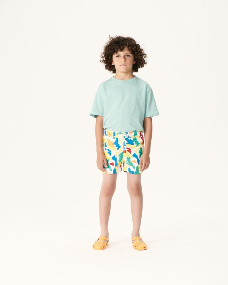 JOTT Cassis Multicolored Camo Lasten Swim Shorts Tummansininen | VYF-4142