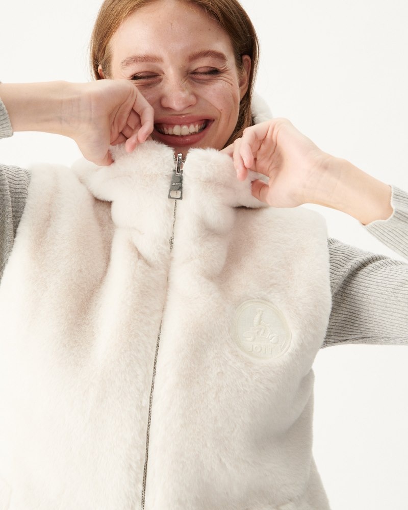 JOTT Daria Reversible Great Cold Hihattomat Naisten Untuvatakki Valkoinen | BKP-0979