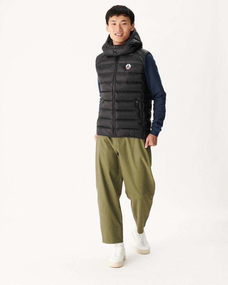 JOTT Grand Cold Hihattomat Miesten Untuvatakki Mustat | PJQ-4492