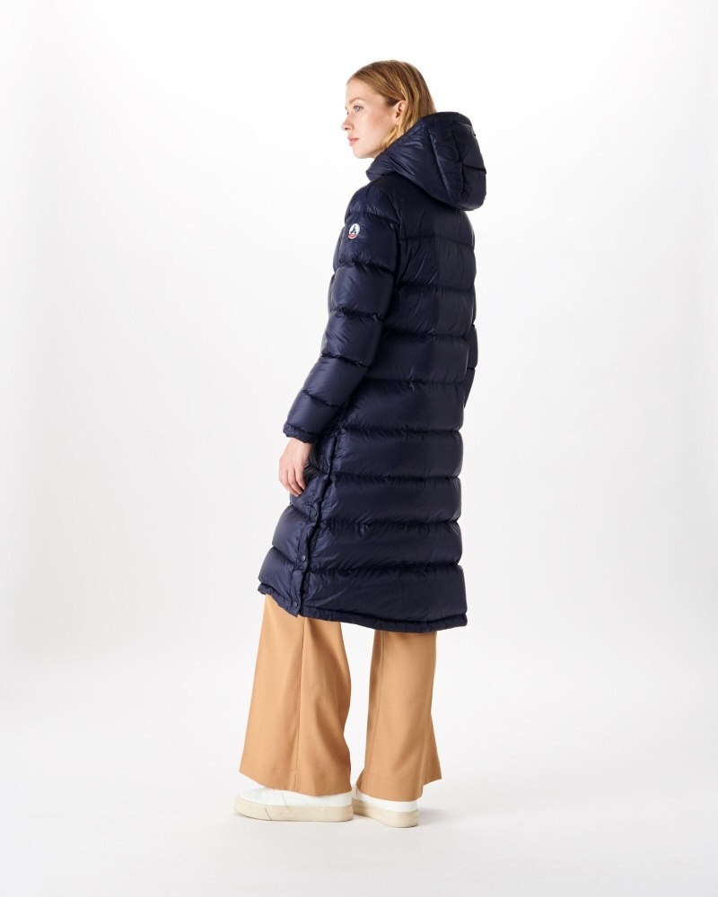 JOTT Karachi Grand Cold Long Hupullinen Naisten Untuvatakki Laivastonsininen | IWN-4708