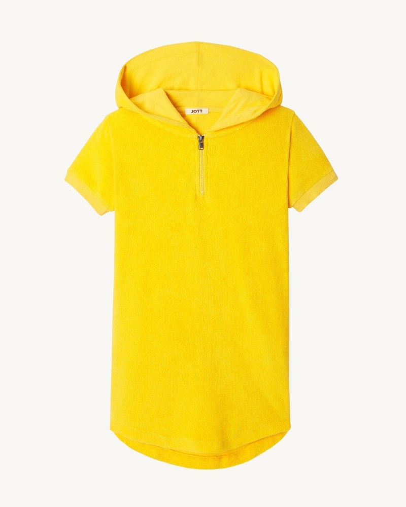 JOTT Mini Citron Hupullinen Puuvilla Terry Lasten Mekko Oranssi | TQY-7562