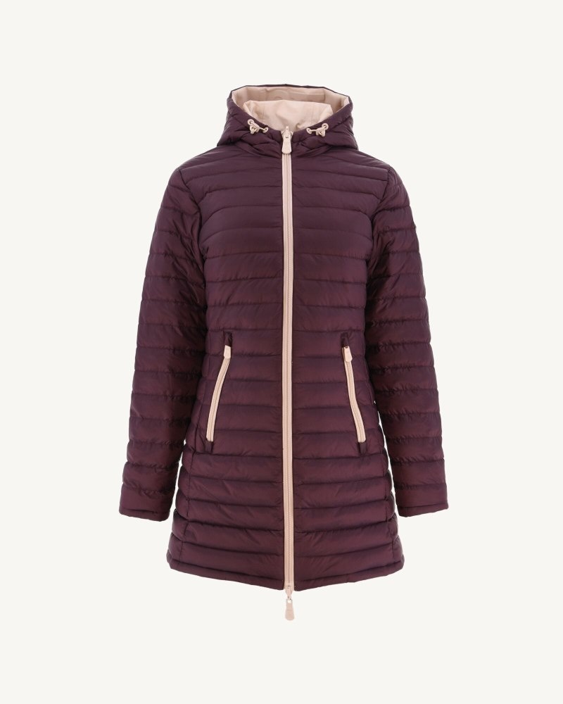 JOTT Moscow Reversible Naisten Untuvatakki Vaaleanpinkki Violetit | JRF-6967