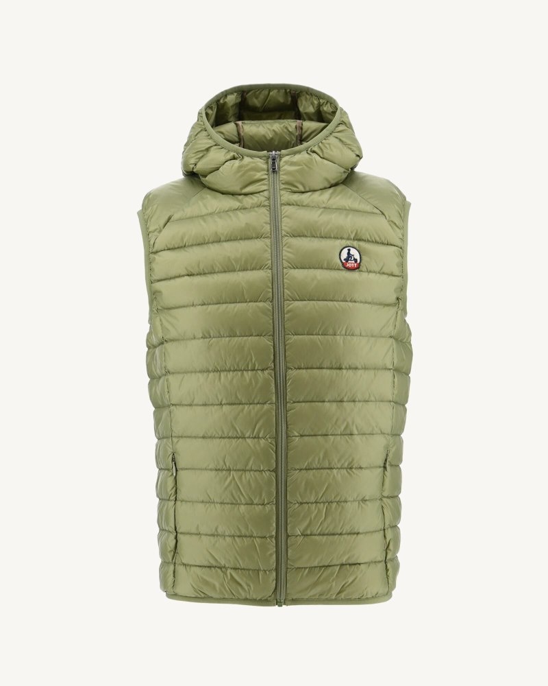 JOTT Pat Hupullinen Hihattomat Miesten Pehmustetut Takit Vaaleankhaki | JOI-6552