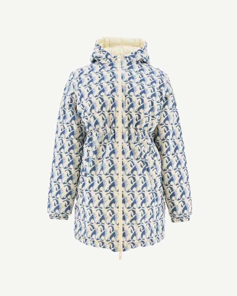 JOTT Roma Long Reversible Naisten Untuvatakki Sininen | MCM-1220