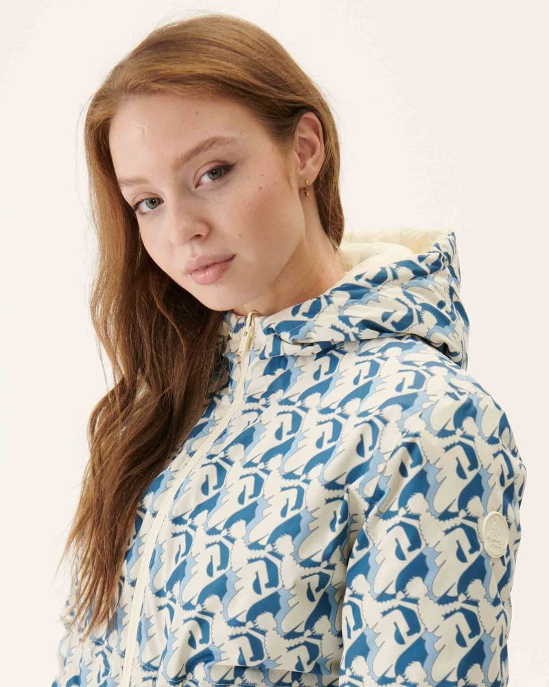 JOTT Roma Long Reversible Naisten Untuvatakki Sininen | MCM-1220