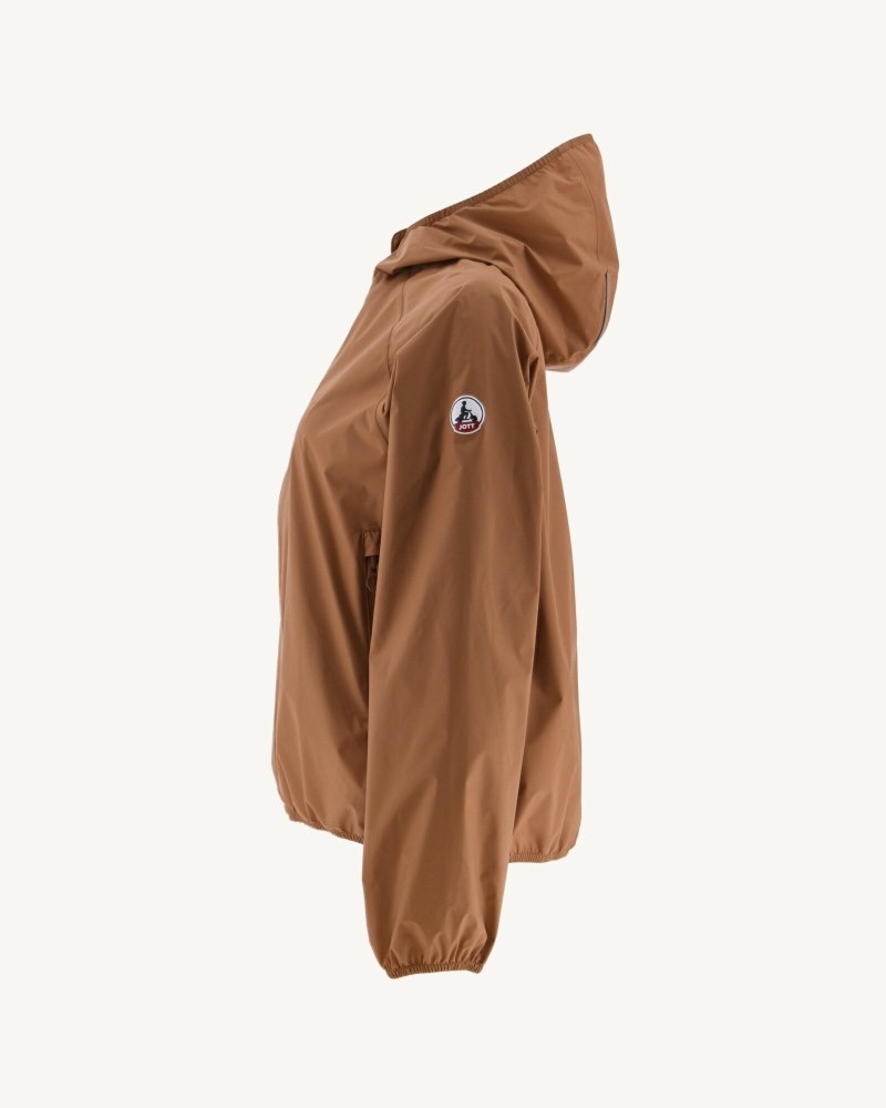 JOTT Singapore Packable Vedenpitävät Naisten Takki Ruskea | BSK-0928